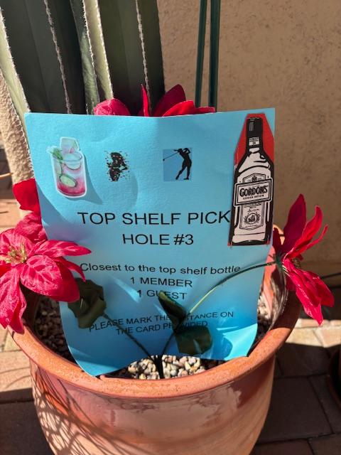 Top Shelf hole 3 sign
