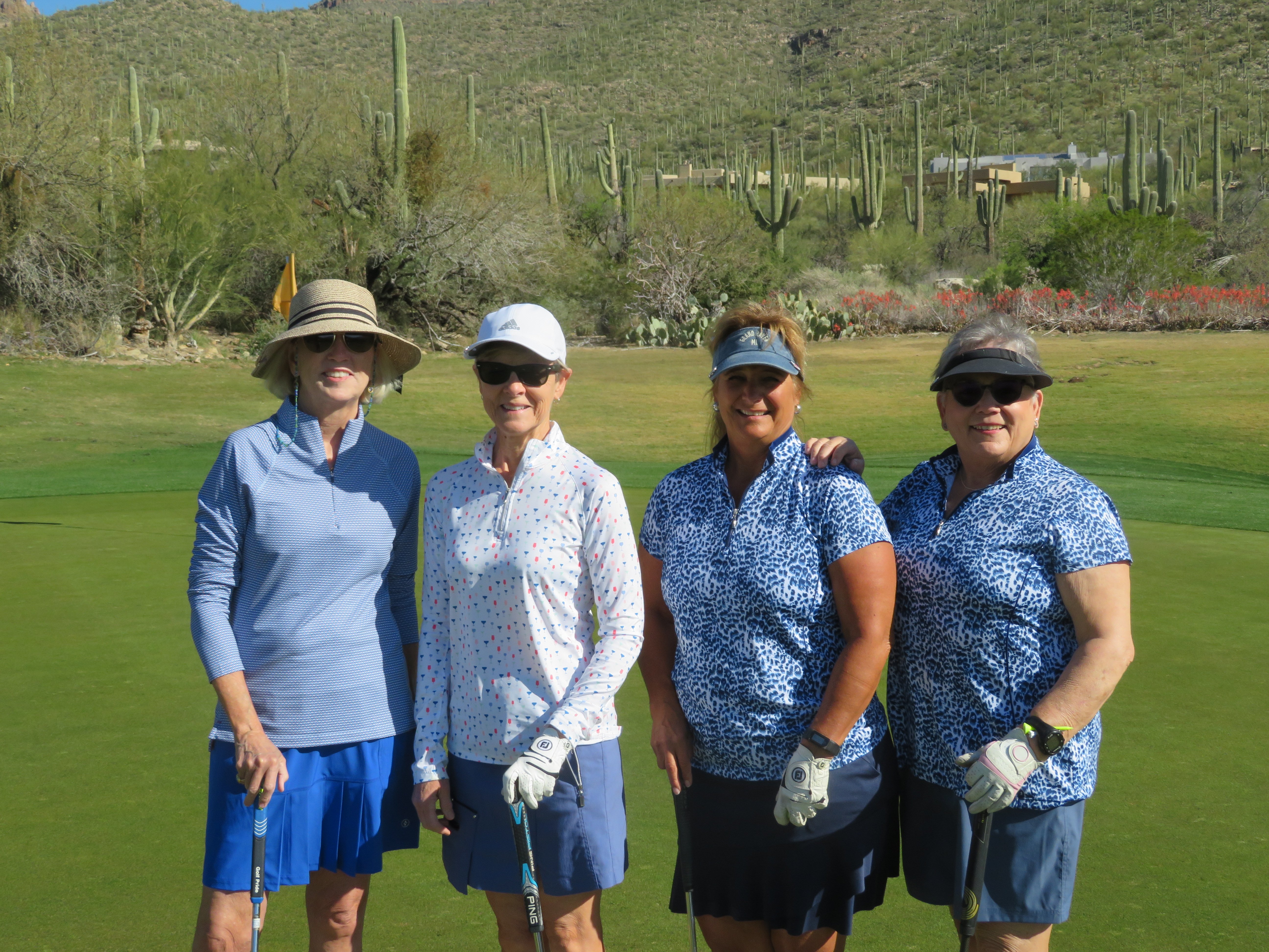 Kim Agrella. Linda Hartsig and guest 2nd place